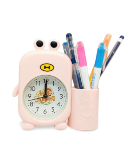 Hello Summer Alarm Clock with Attached Pen Stand