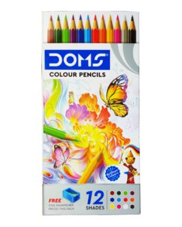 Doms Colour Pencils 12 Shades Full Size