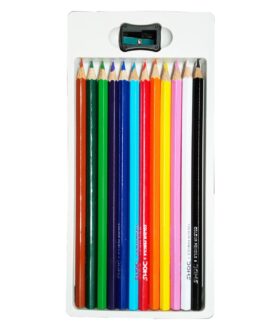 Doms Colour Pencils 12 Shades Full Size