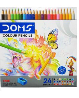 Doms Colour Pencils 24 Shades Full Size