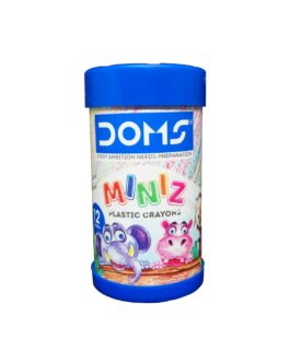 Doms Miniz Plastic Crayons 12 Shades